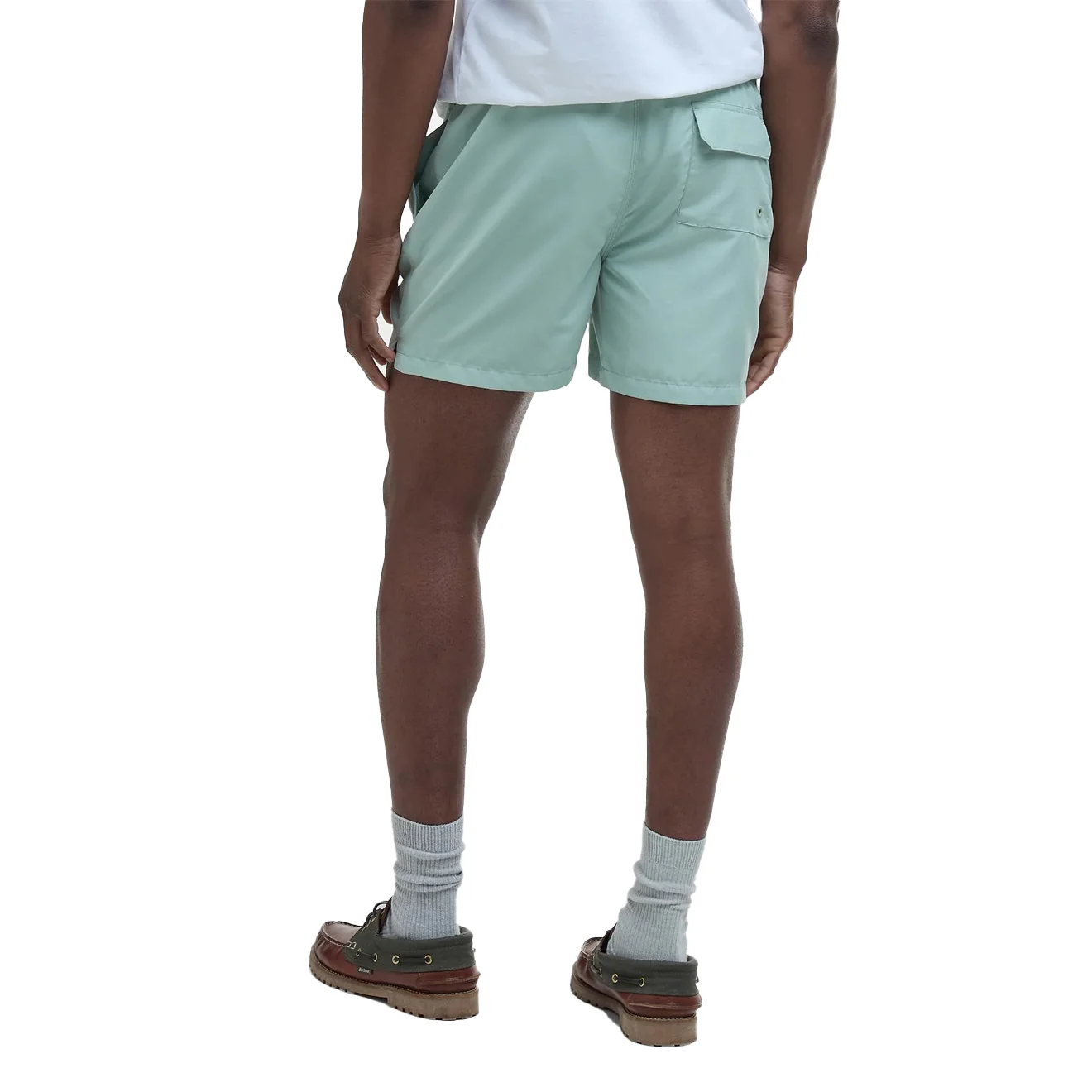Barbour Staple Logo 5' Swim Short Pale Apple - Image 4