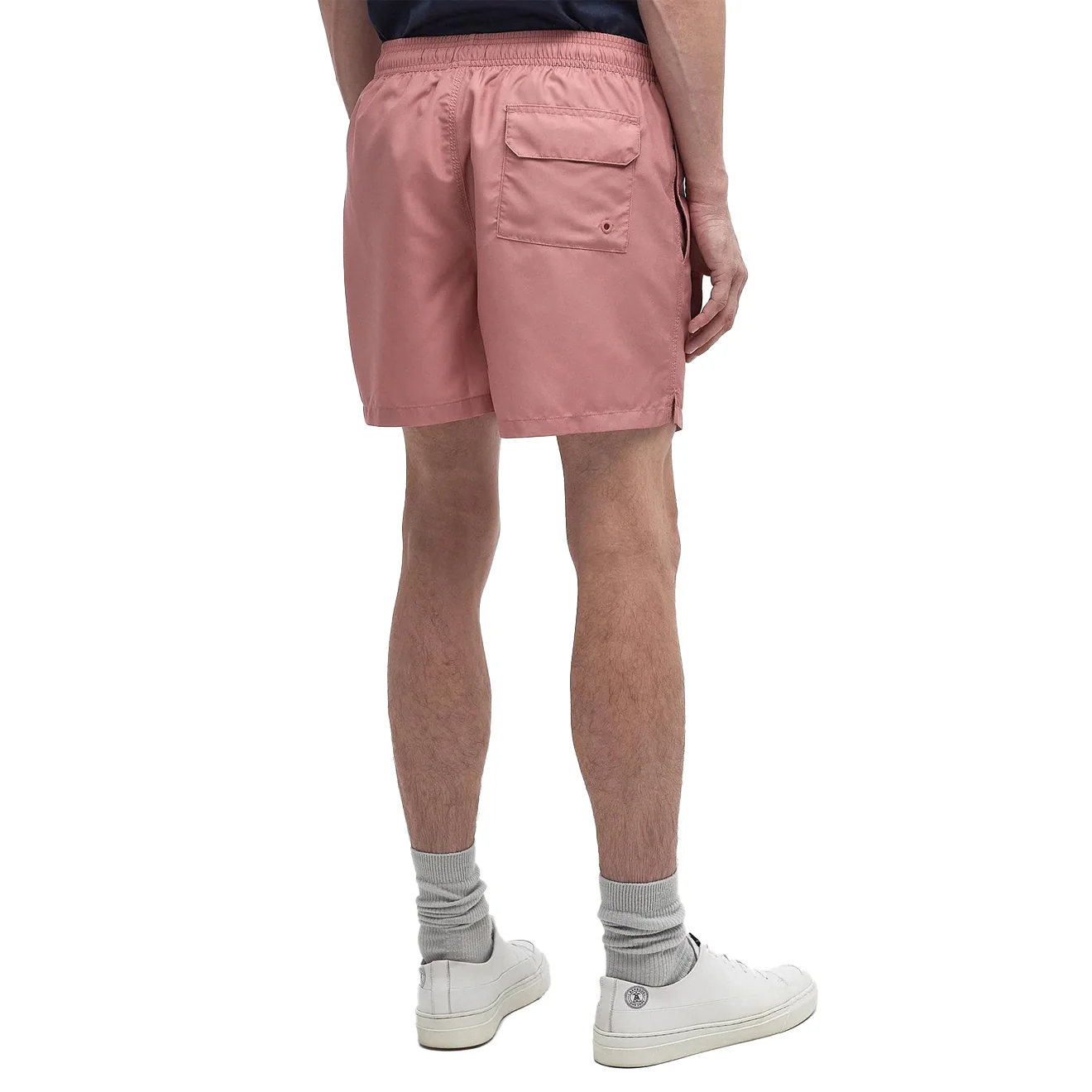 Barbour Staple Logo 5' Swim Short Pink Clay - Image 4