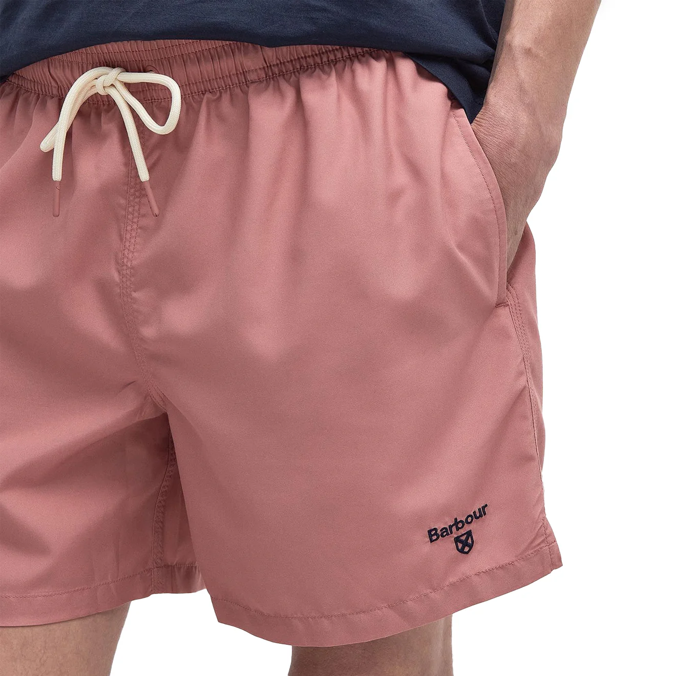 Barbour Staple Logo 5' Swim Short Pink Clay - Image 5