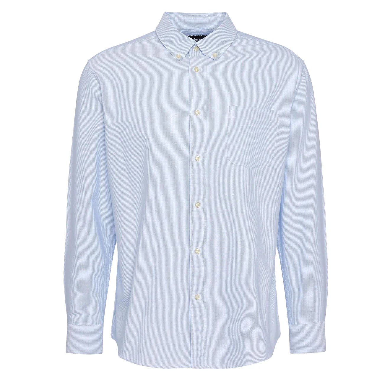 Barbour Striped Dunand Fit Oxford Shirt Sky Blue