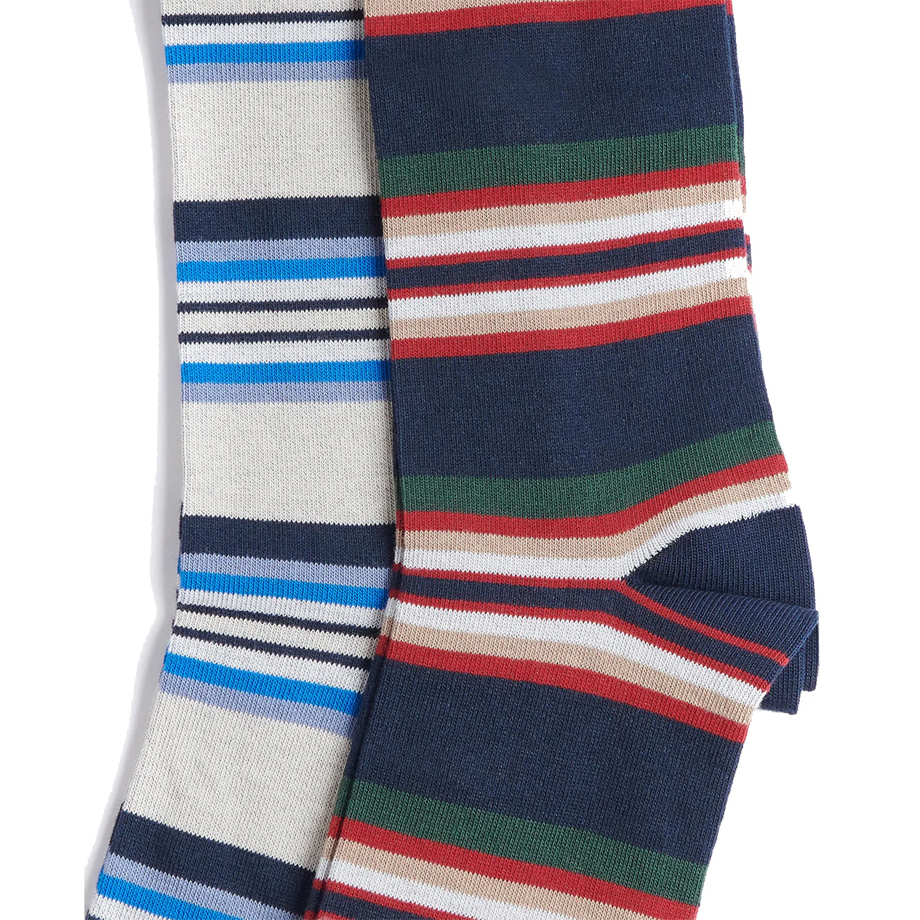 Barbour Summer Stripe 2 Pack Socks Navy Mix - Image 2