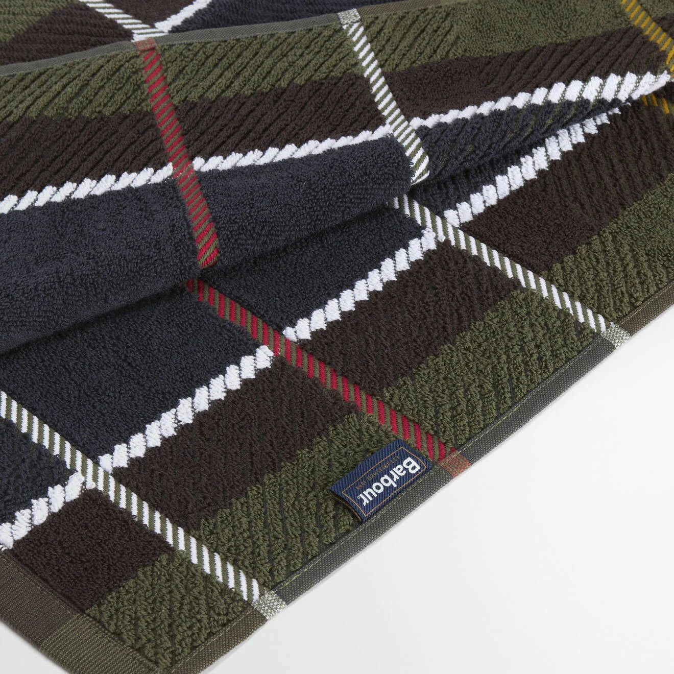 Barbour Tartan Beach Towel Classic Tartan - Image 3