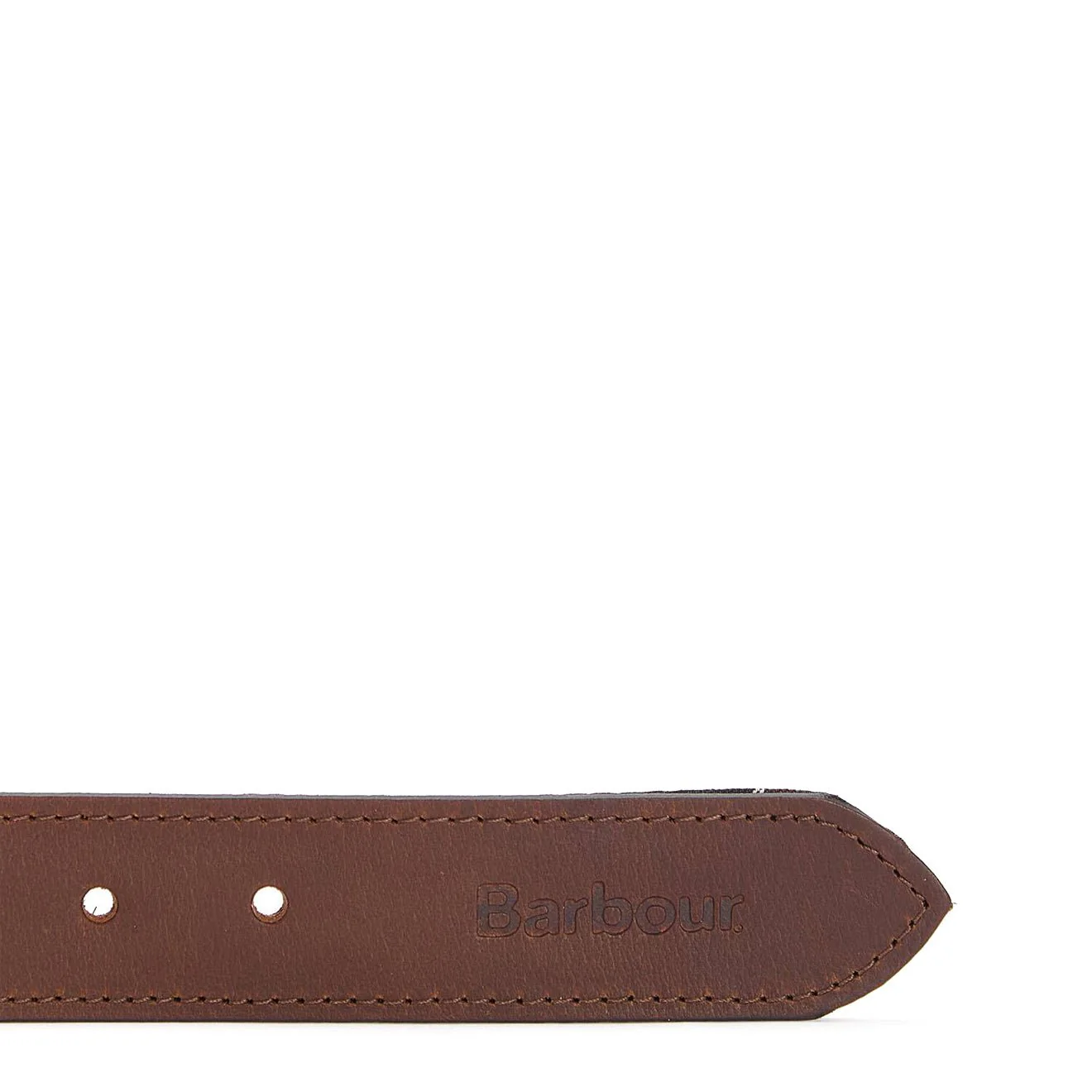 Barbour Tartan Reversible Leather Belt Classic Tartan - Image 2