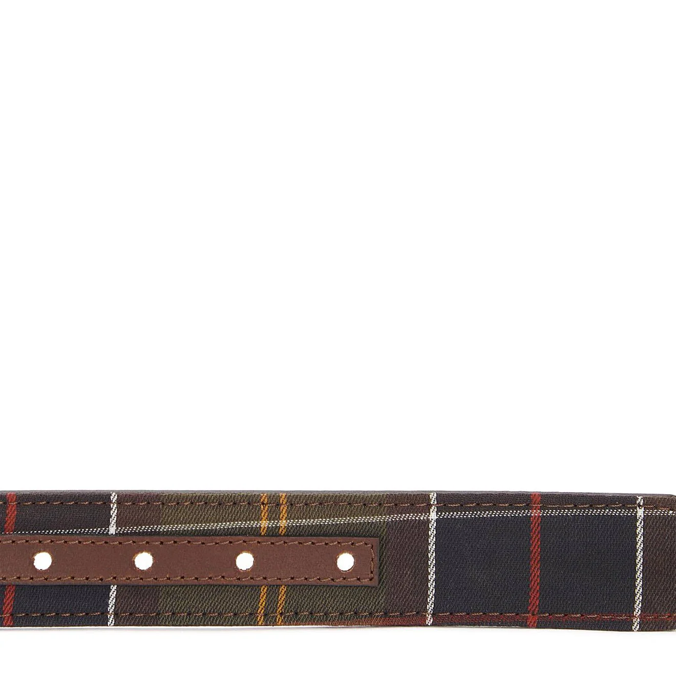 Barbour Tartan Reversible Leather Belt Classic Tartan - Image 3
