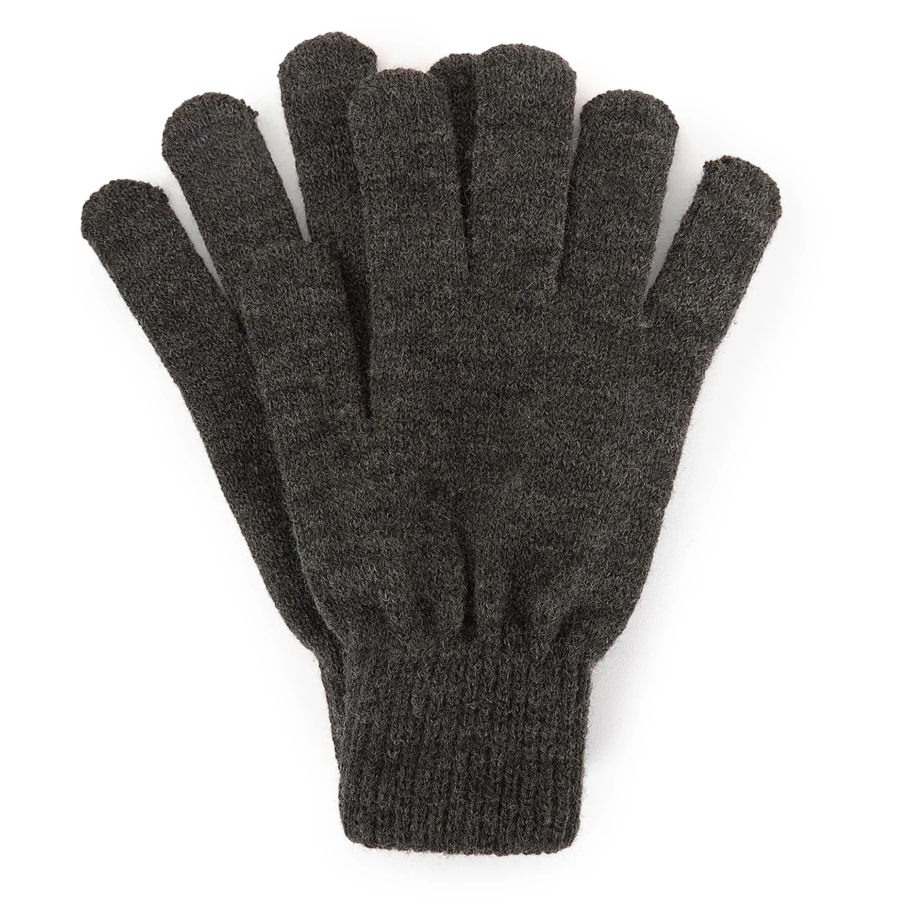 Barbour Tartan Scarf / Gloves Gift Set Classic Black Slate Tartan - Image 4