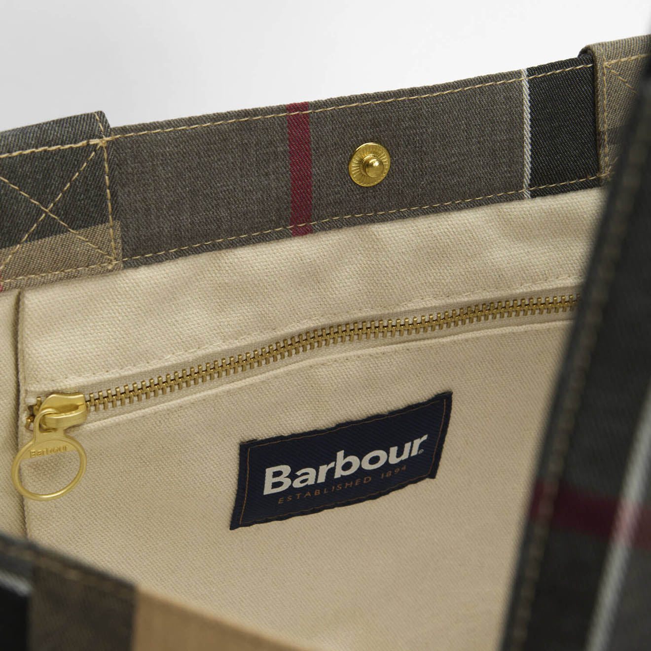 Barbour Telfield Tartan Tote Bag Dress Tartan - Image 4