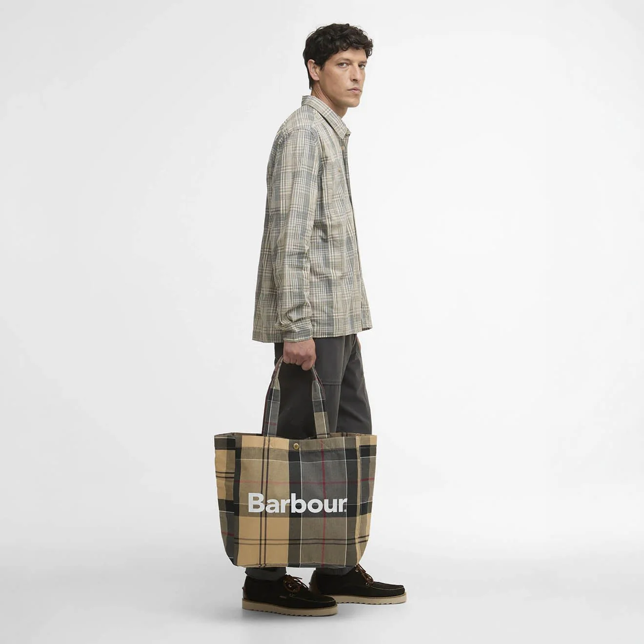Barbour Telfield Tartan Tote Bag Dress Tartan - Image 6