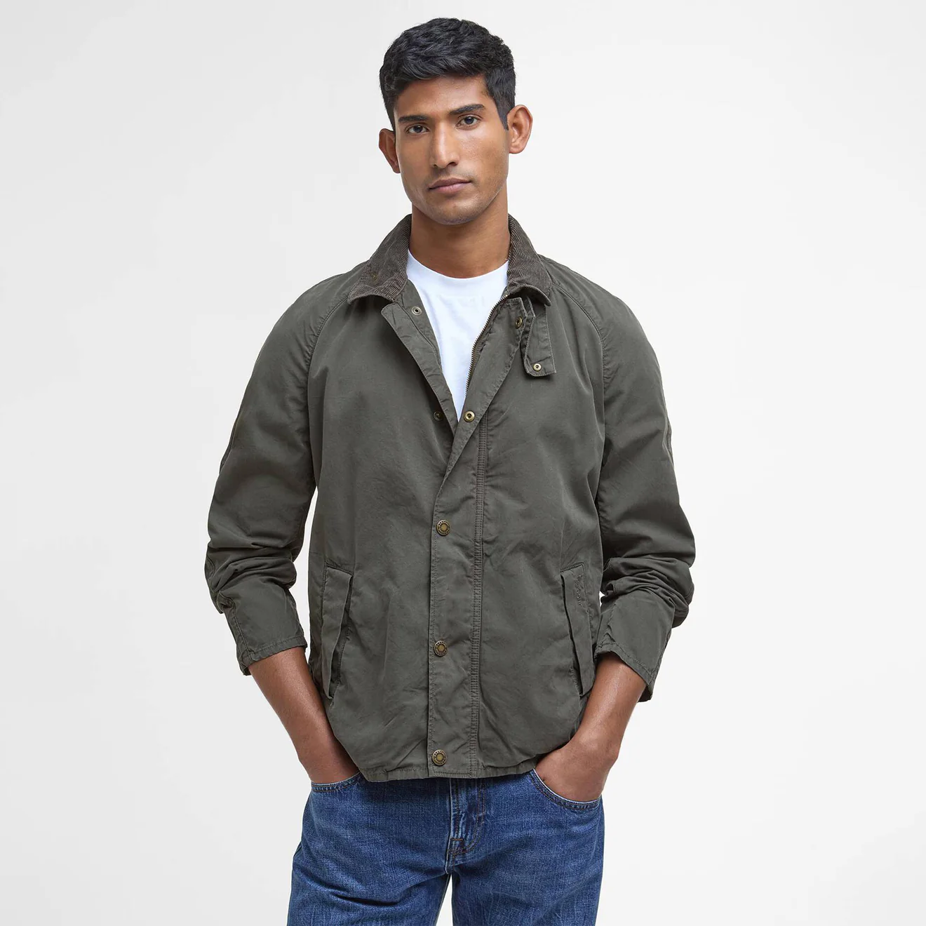 Barbour Tracker Jacket Casual Olive - Image 2