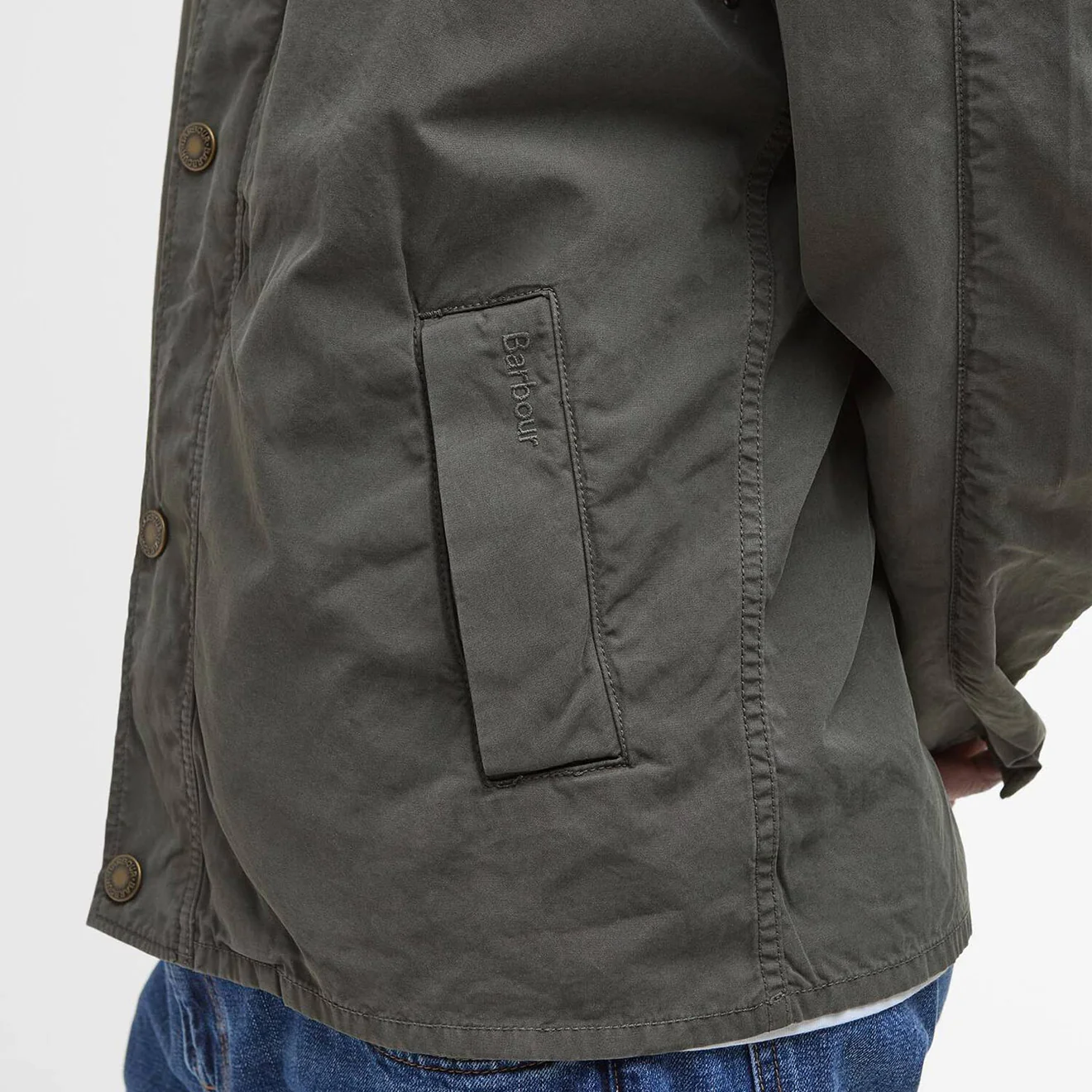Barbour Tracker Jacket Casual Olive - Image 7