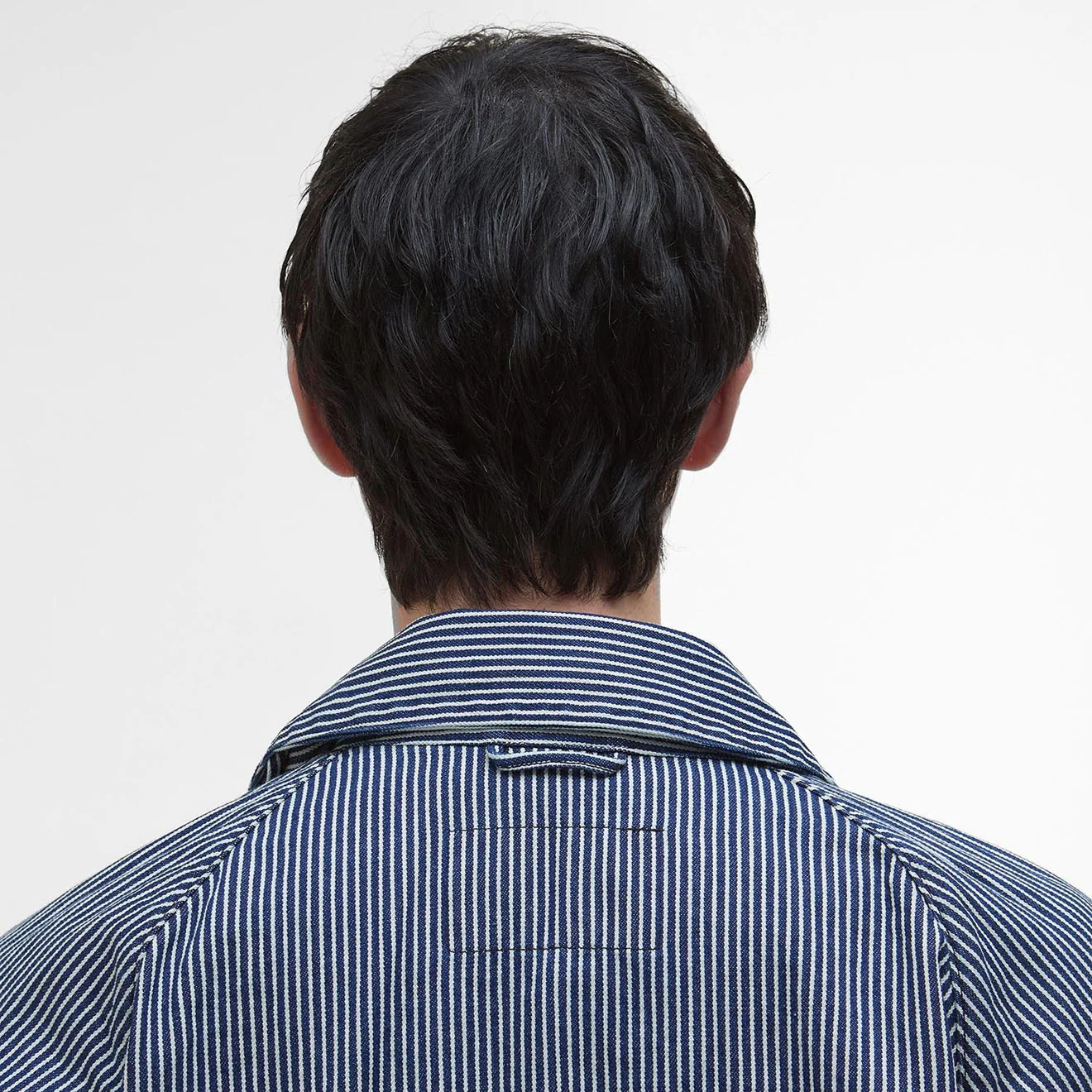 Barbour Transport Stripe Casual Jacket Indigo Stripe - Image 6