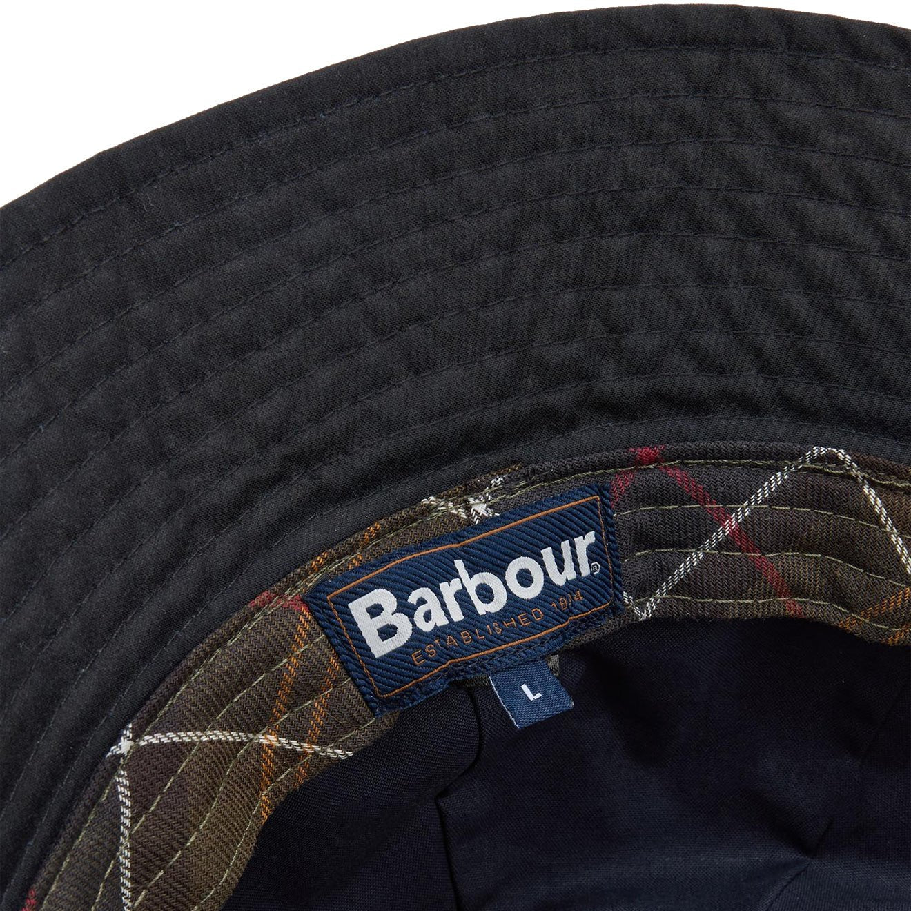 Barbour Transport Waxed Hat Navy - Image 4