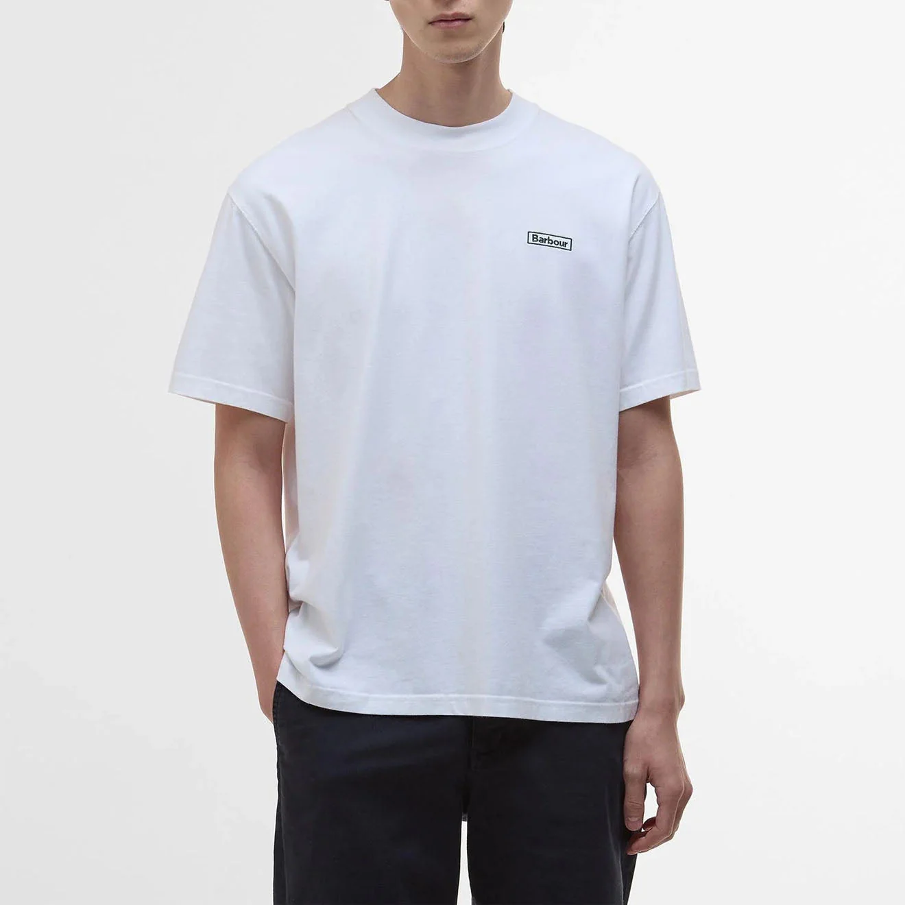 Barbour Walton Embroidered Fit T-Shirt White - Image 2