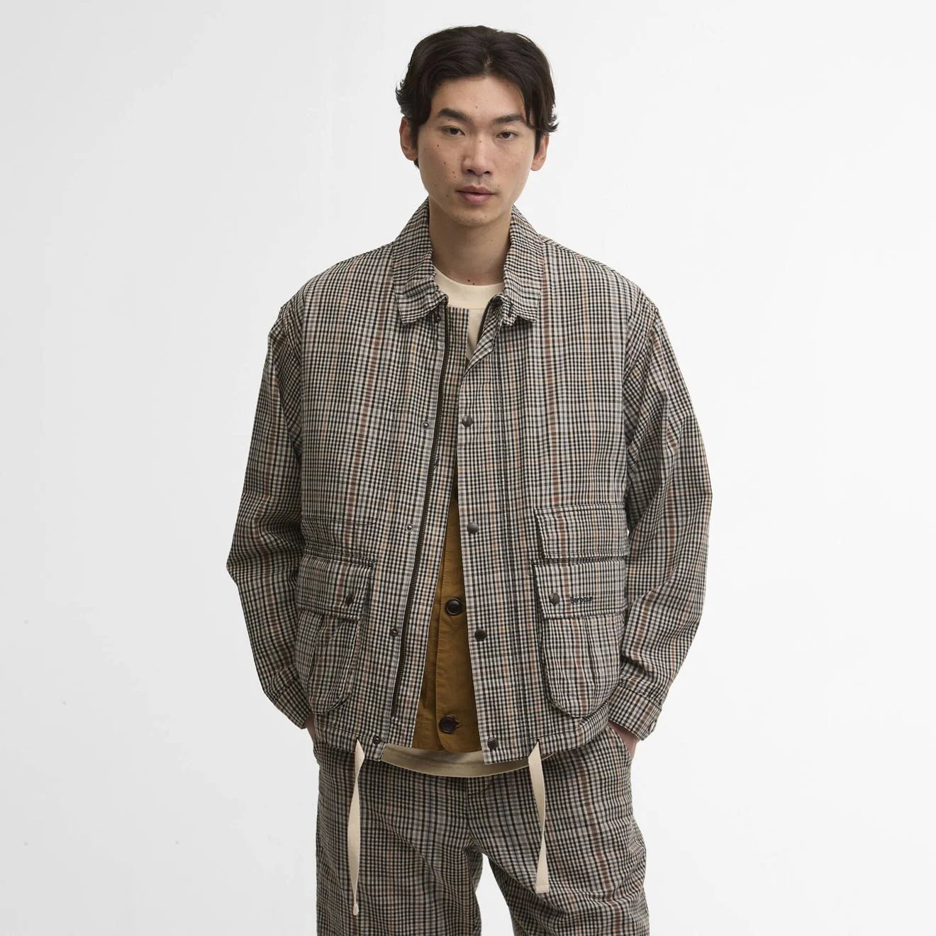 Barbour Westoe Check Casual Jacket Neutral Check - Image 2