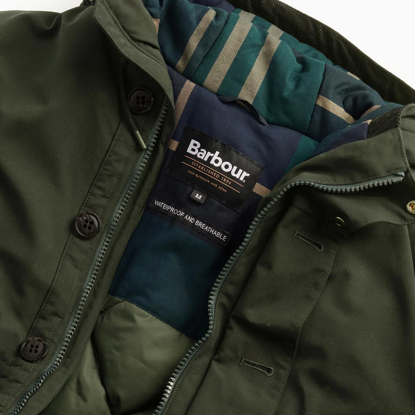 Barbour Winter Beaufort Waterproof Parka Sage - Image 2