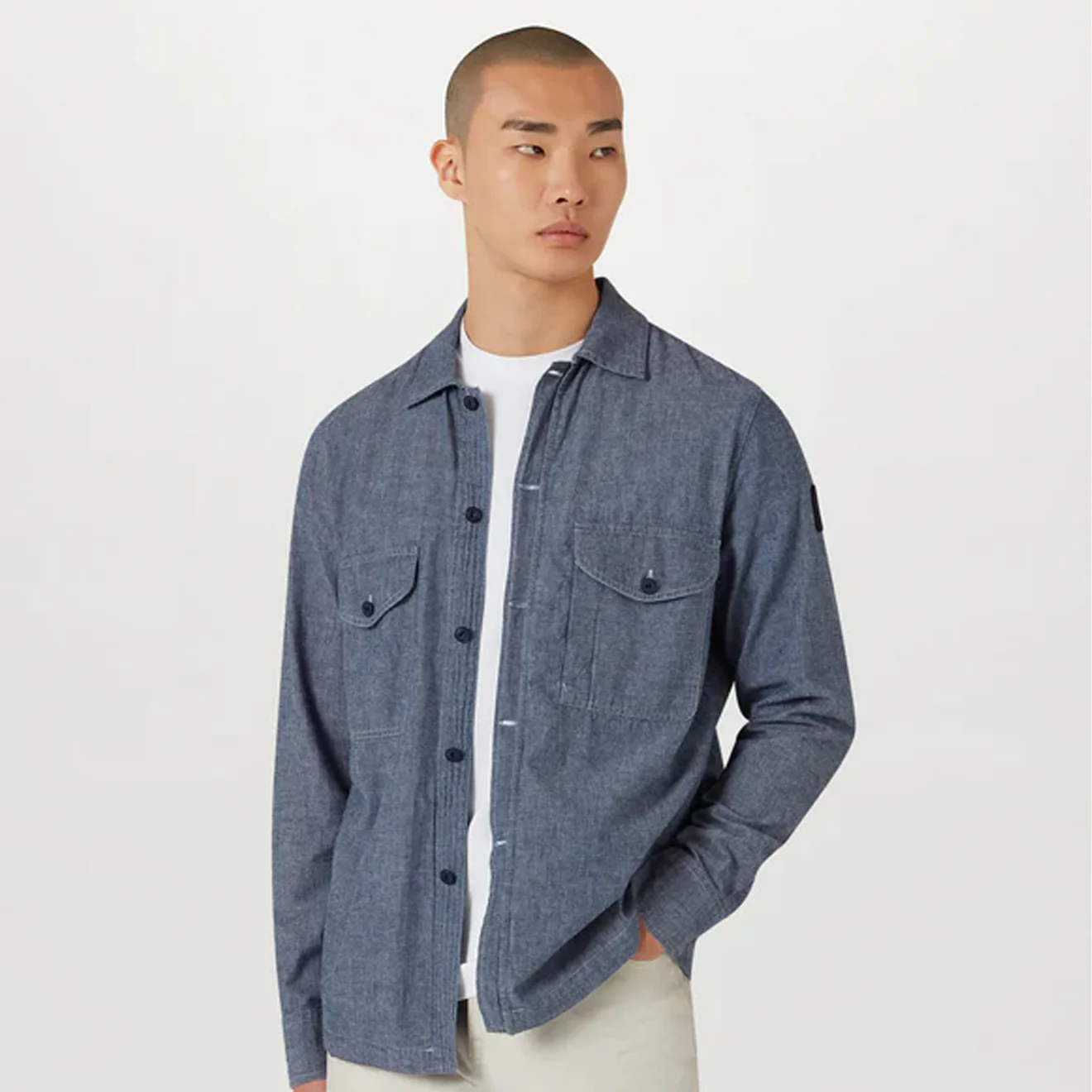 Belstaff CS60 Overshirt Chambray - Image 4