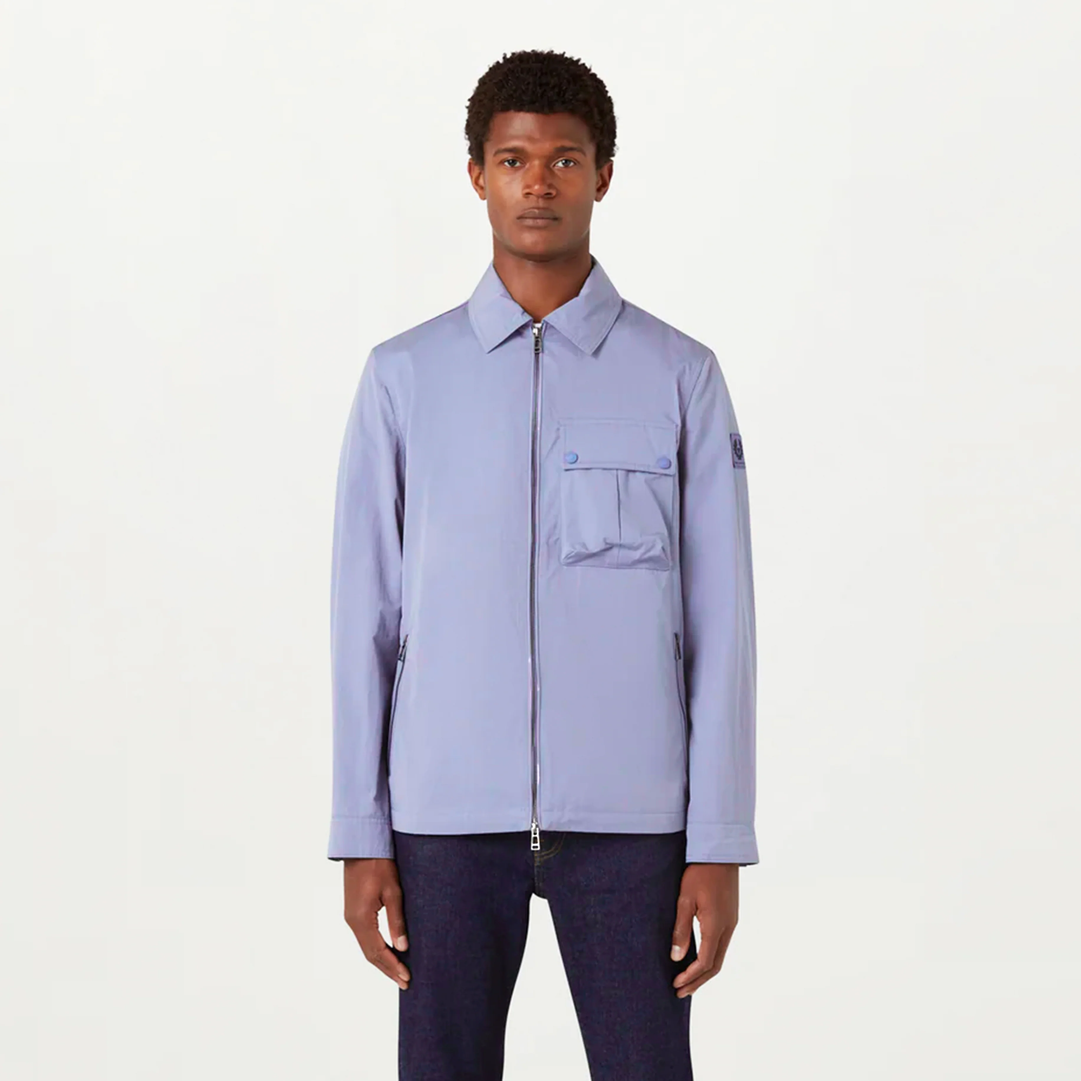 Belstaff Drome Overshirt Pale Heather - Image 2