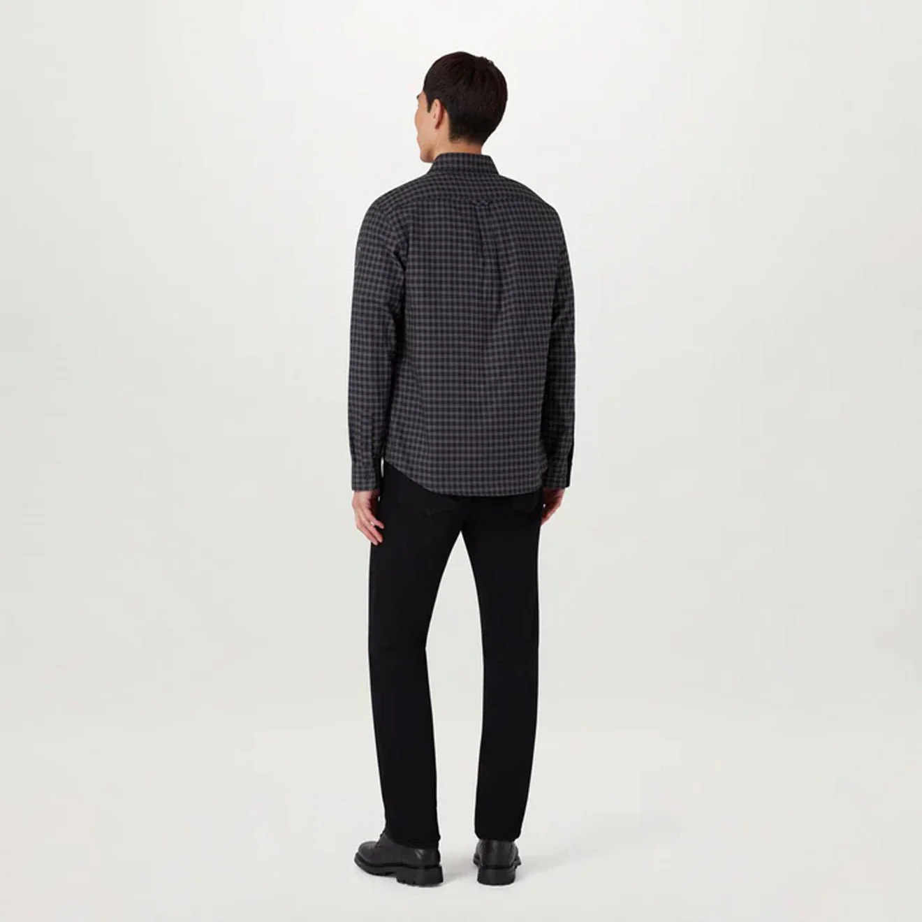 Belstaff Scale Shirt Black / Tornado Grey - Image 3