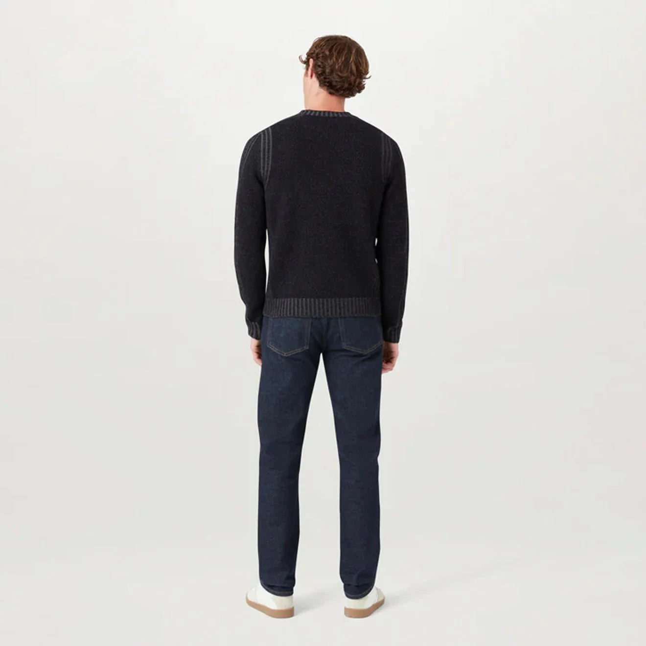 Belstaff Seasonal Watch Crewneck Jumper Black / Tornado Grey - Image 3