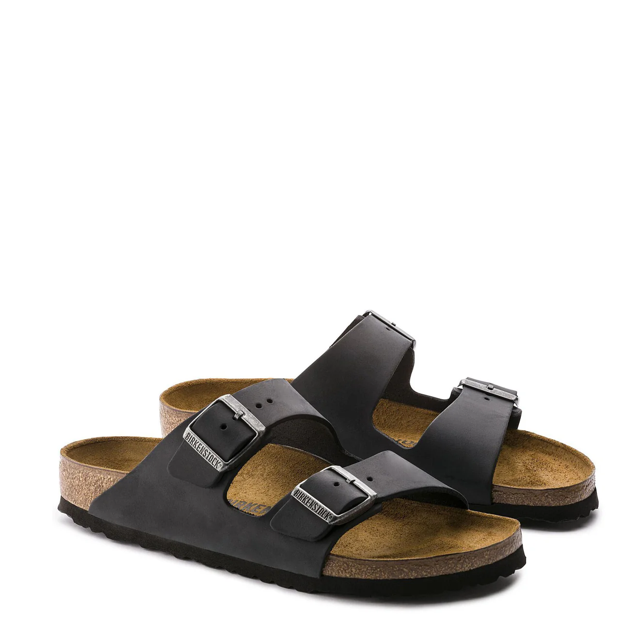 Birkenstock Arizona Regular Sandal Oiled Leather Black - Image 2