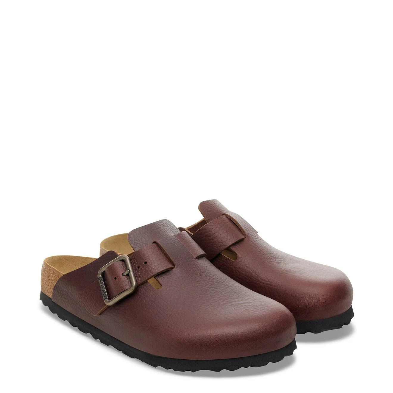 Birkenstock Boston Natural Leather Reg Fit Vintage Wood Roast - Image 5
