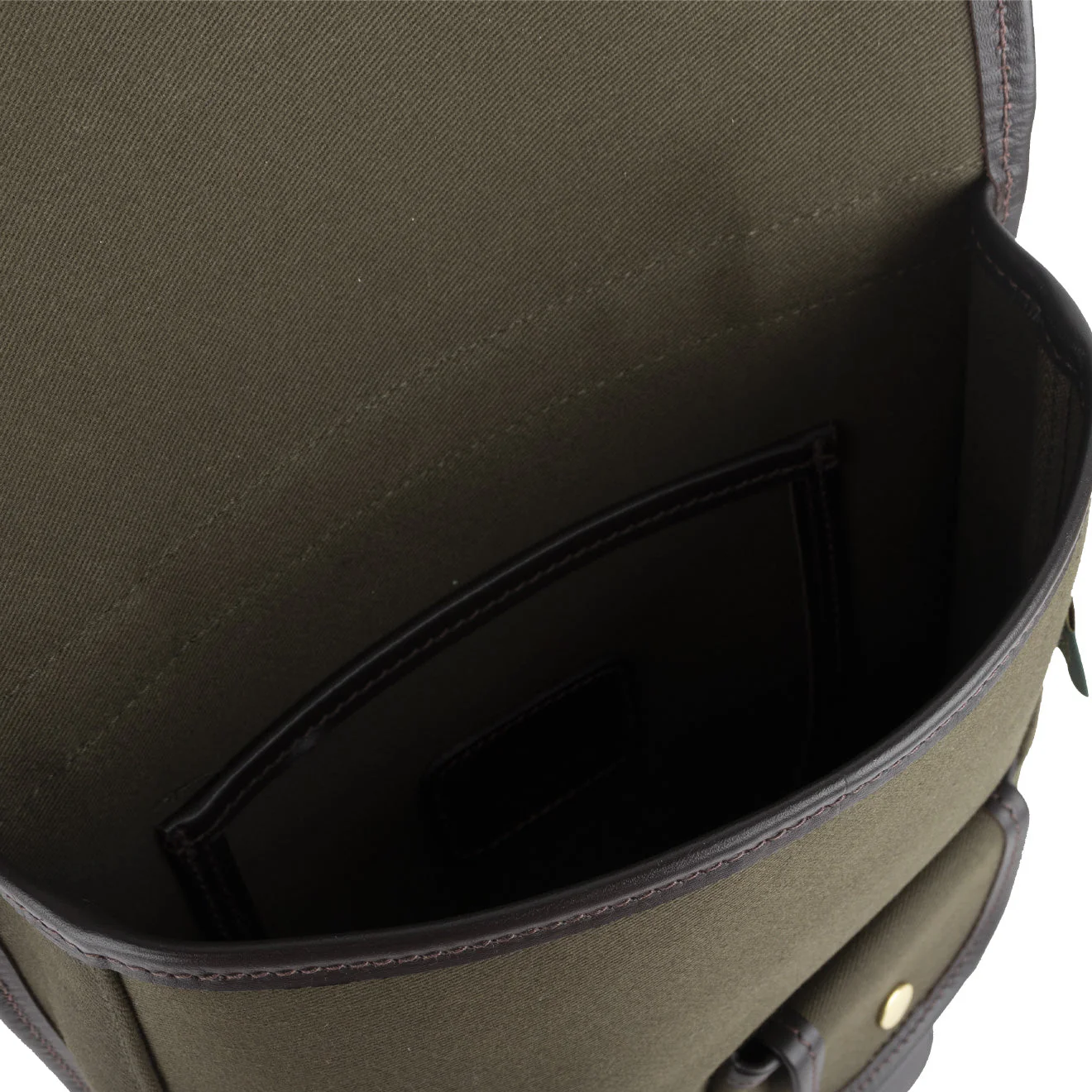 Brady Dyce Messenger Bag Olive / Brown - Image 2