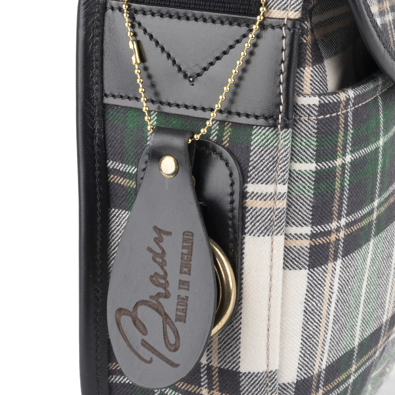 Brady Stour Shoulder Bag Forest Check / Black - Image 5