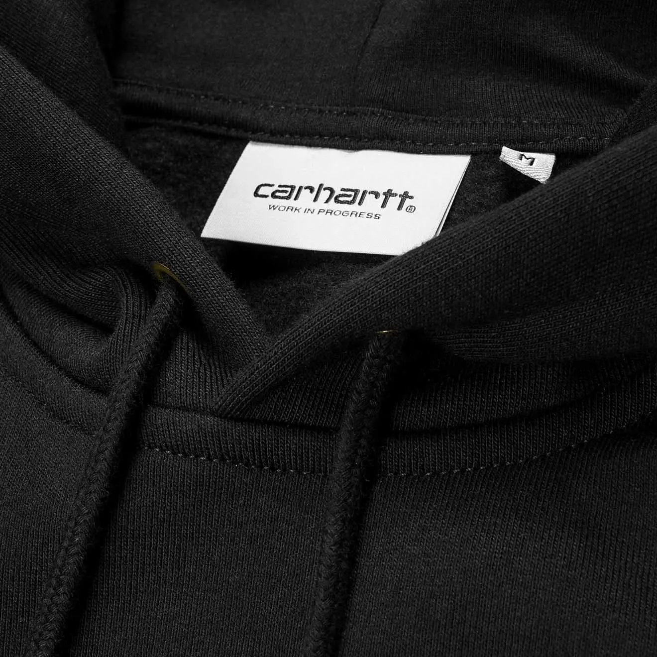 Carhartt WIP Chase Hooded Sweat Black / Gold - Image 3