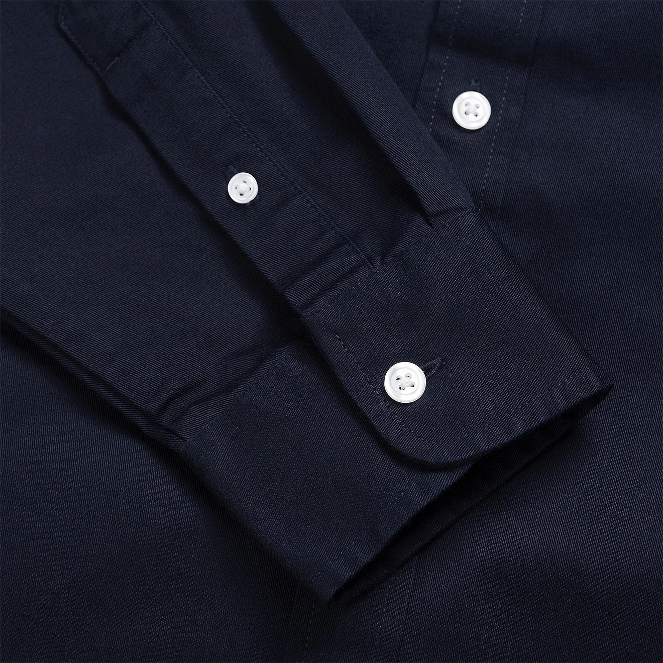 Carhartt WIP L/S Madison Shirt Dark Navy / White - Image 4