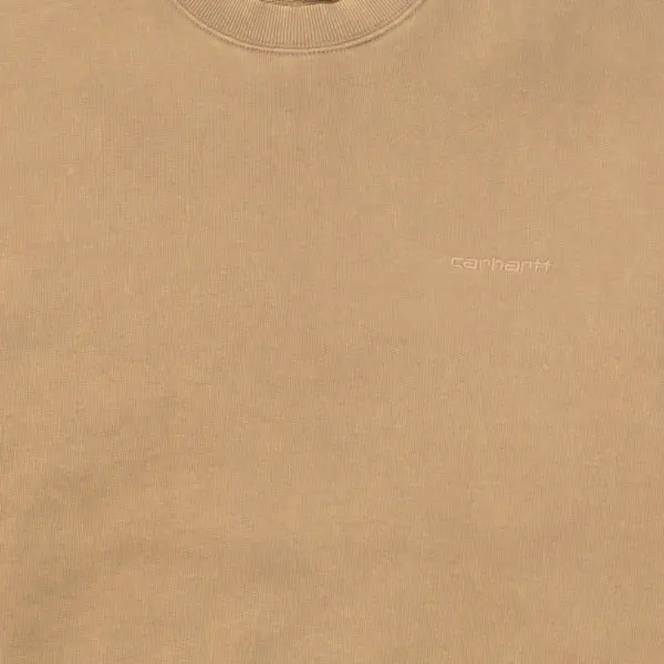 Carhartt WIP Mosby Script Sweat Dusty H Brown - Image 3