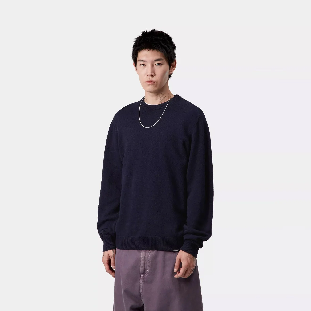 Carhartt WIP Alten Sweater Deep Night - Image 3