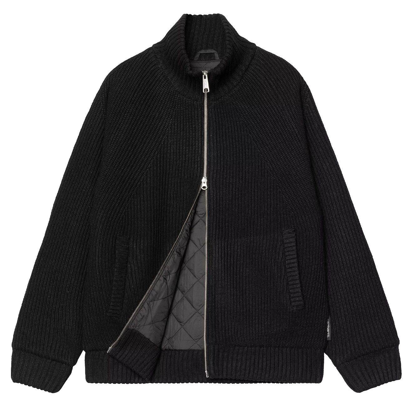 Carhartt WIP Banley Sweater Jacket Black - Image 3