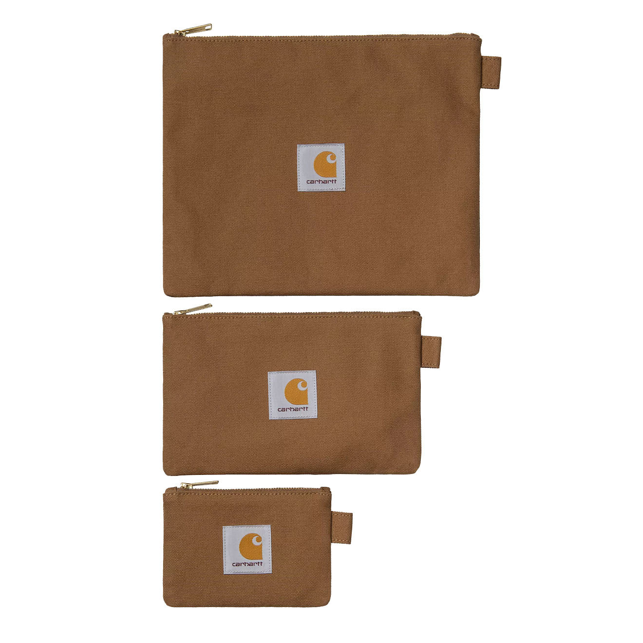 Carhartt WIP Canvas Pouch Set Hamilton Brown - Image 2