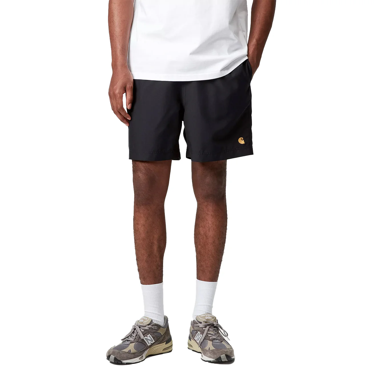 Carhartt WIP Chase Swim Trunks Botanic / Gold - Image 2