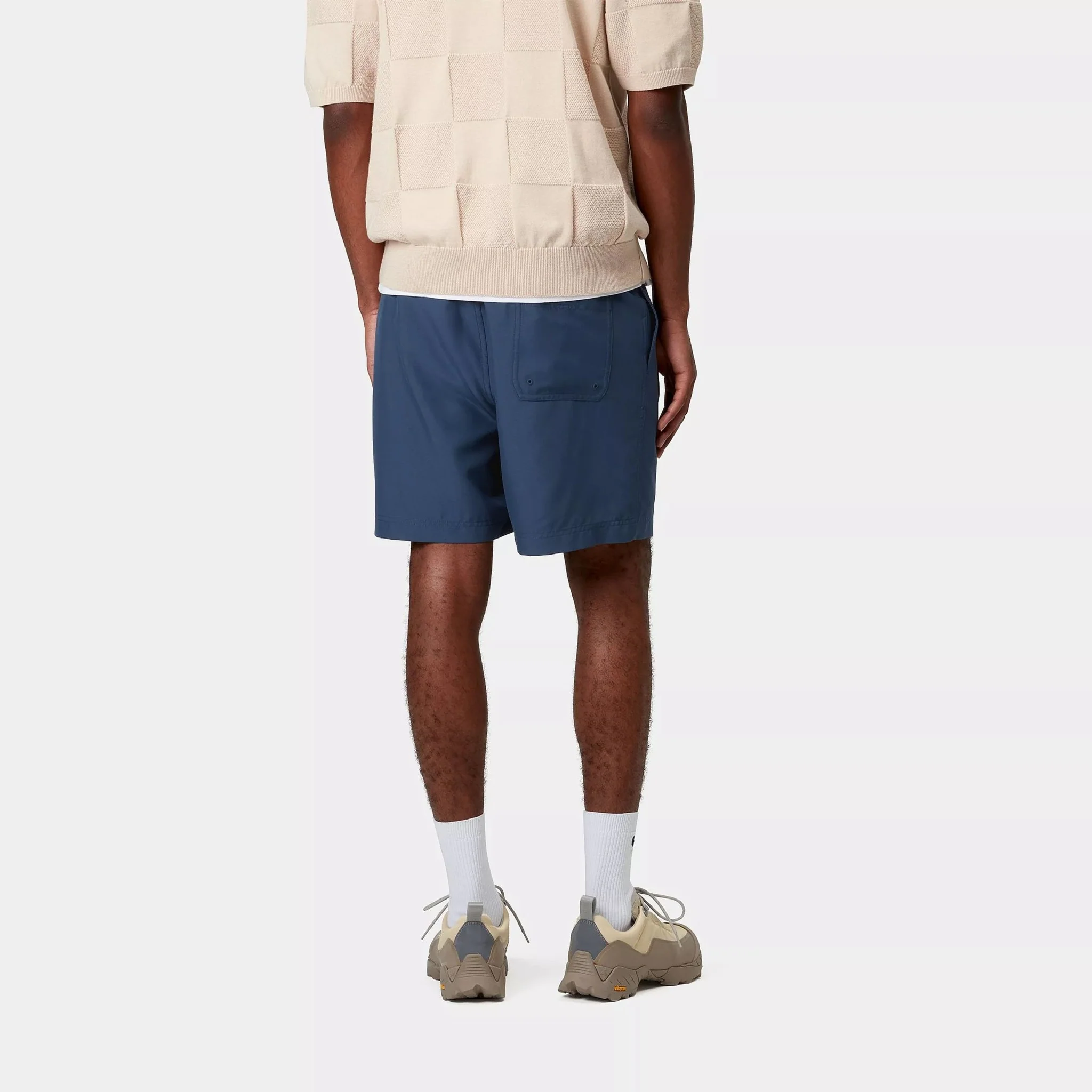 Carhartt WIP Chase Swim Trunks Dusky Blue / Gold - Image 4