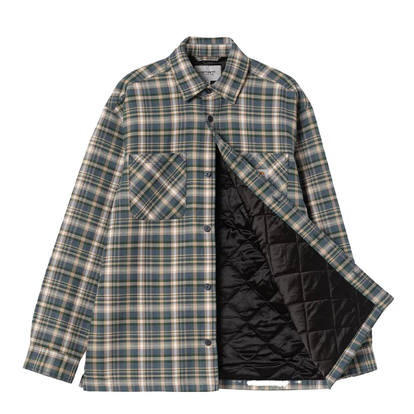 Carhartt WIP Cronyn Shirt Jac Cronyn Check Dark Navy - Image 2