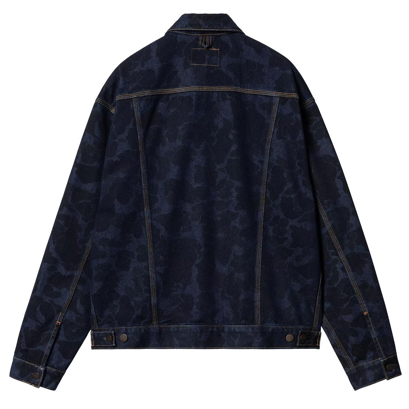 Carhartt WIP Duck Helston Jacket Camo Duck Blue Stone Washed - Image 2