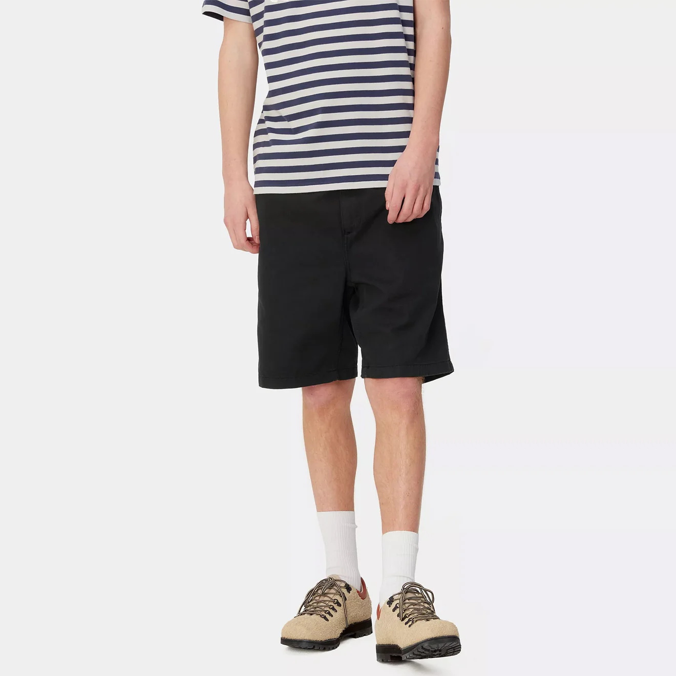 Carhartt WIP Flint Short Dusky Blue Garment Dyed - Image 3