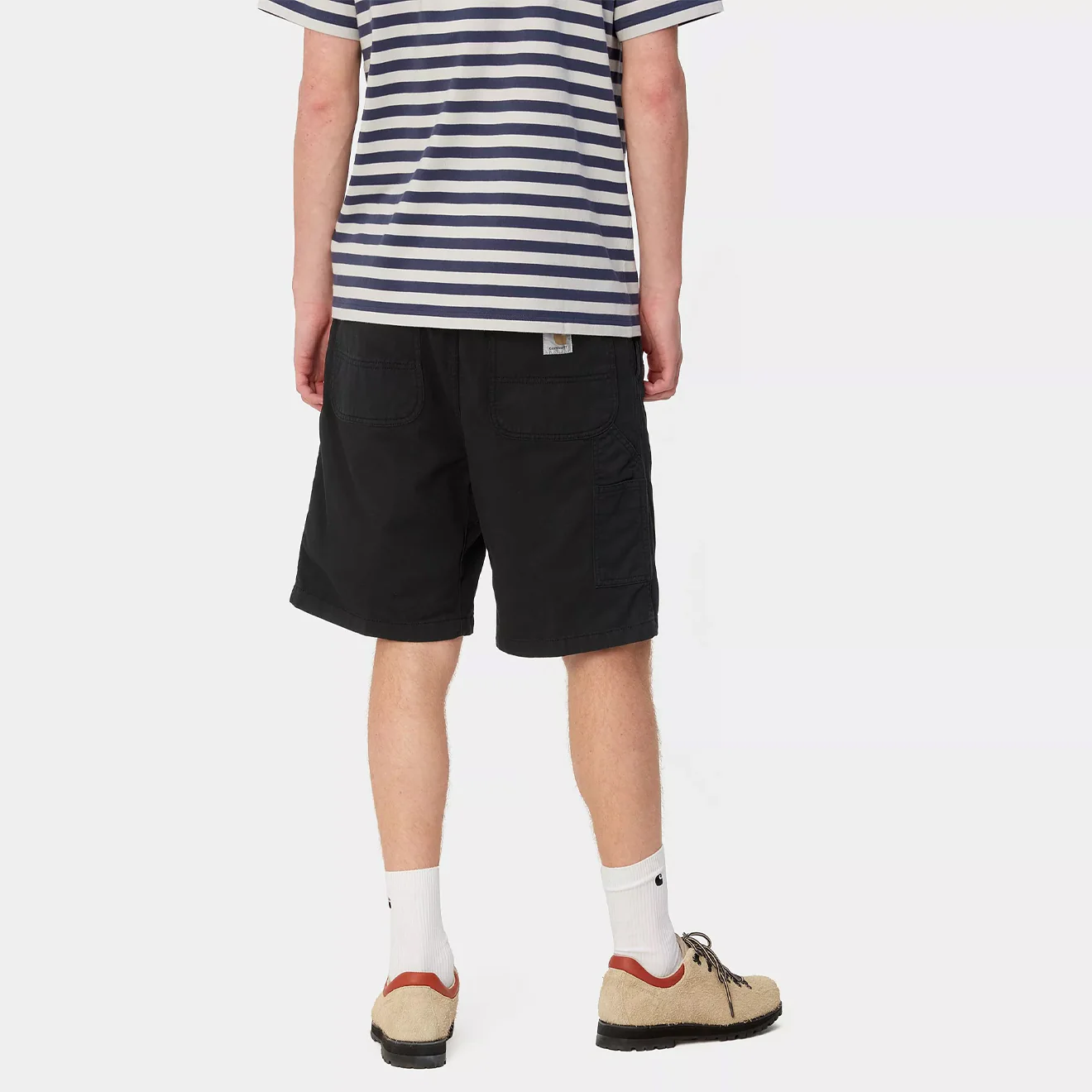 Carhartt WIP Flint Short Dusky Blue Garment Dyed - Image 4