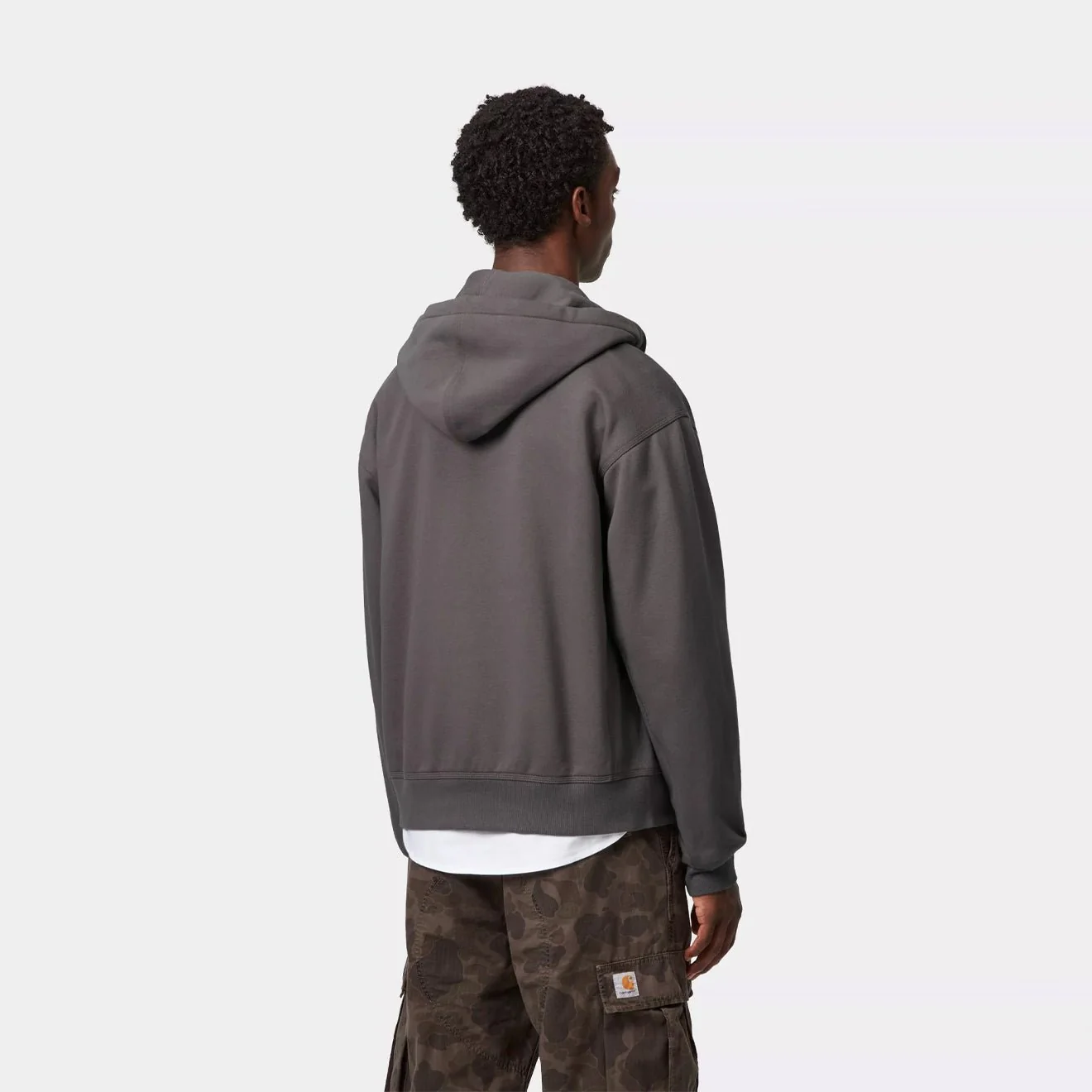 Carhartt WIP Hooded American Script Jacket Porphyry - Image 4