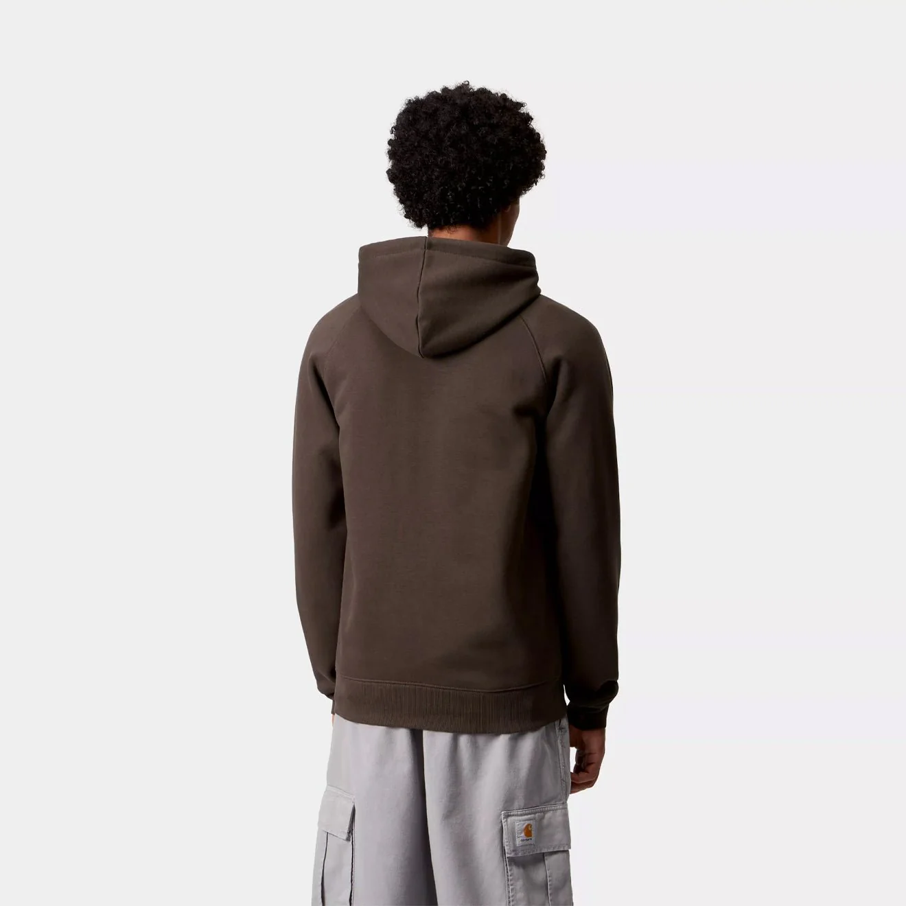 Carhartt WIP Hooded Chase Sweat Tobacco / Gold - Image 3
