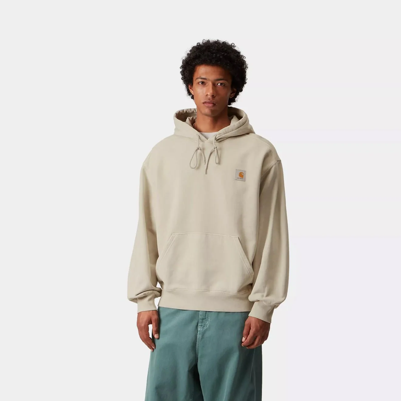 Carhartt WIP Hooded Vista Sweat Fleur De Sel Garment Dyed - Image 3