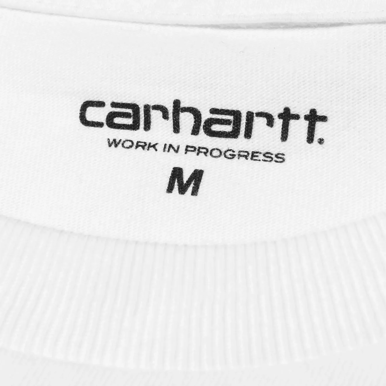 Carhartt WIP L/S Chase T-Shirt White / Gold - Image 4