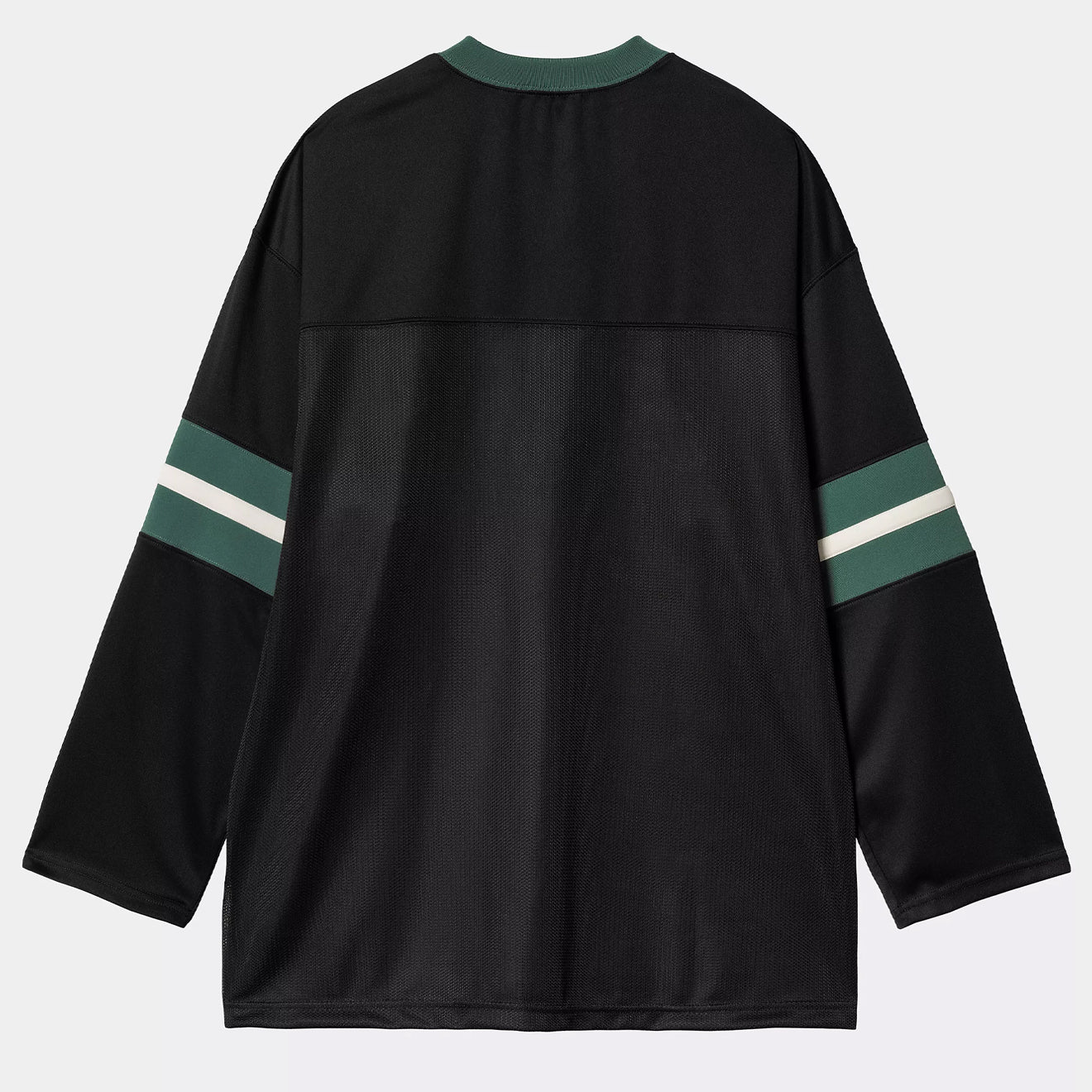 Carhartt WIP L/S Detroit Mesh T-Shirt Black / Conifer / Wax - Image 2