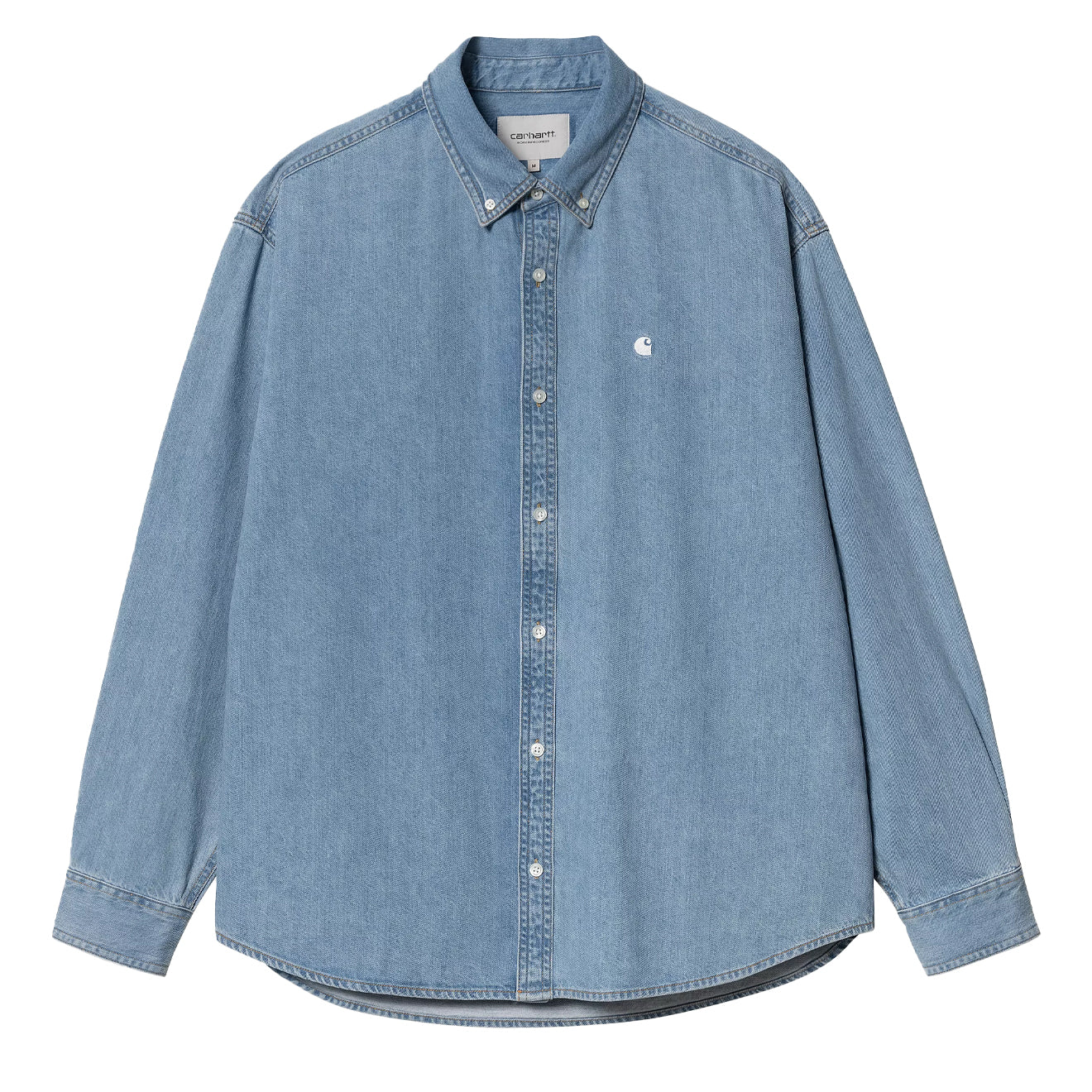 Carhartt WIP L/S Lucas Shirt Blue Bleached