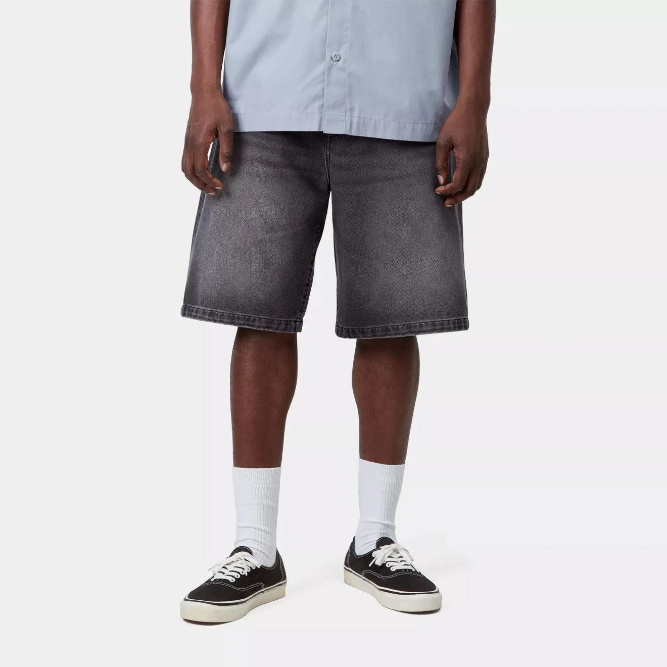 Carhartt WIP Landon Short Black Worn Bleached - Image 3