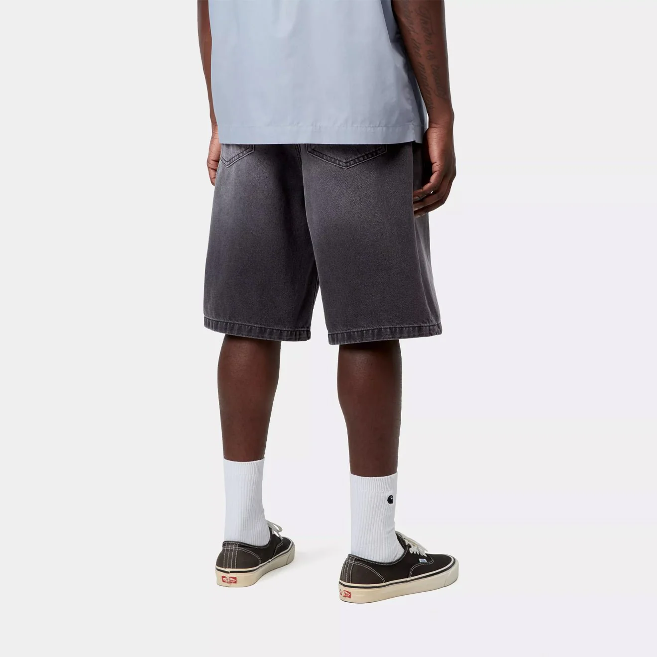 Carhartt WIP Landon Short Black Worn Bleached - Image 4