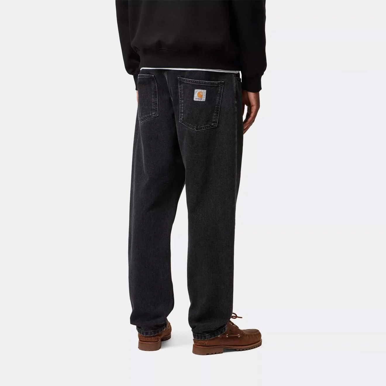 Carhartt WIP Newel Pant Black Stone Washed - Image 4