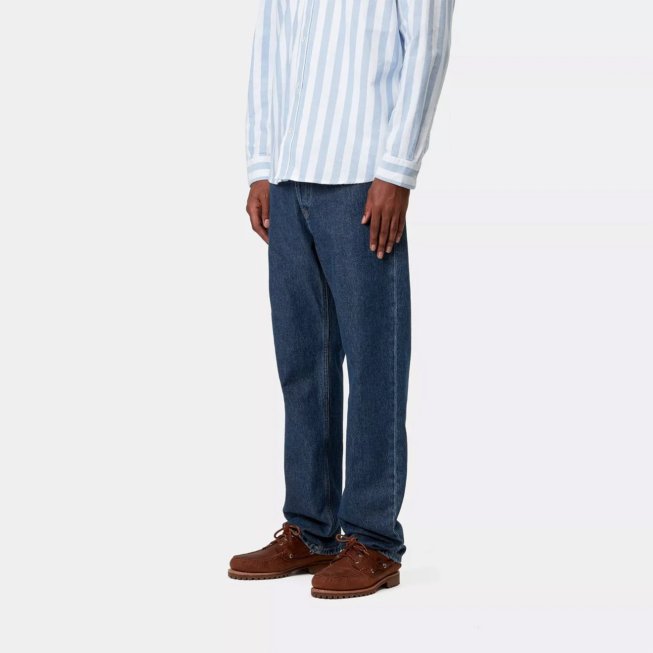 Carhartt WIP Nolan Pant Blue Heavy Stone Wash - Image 4