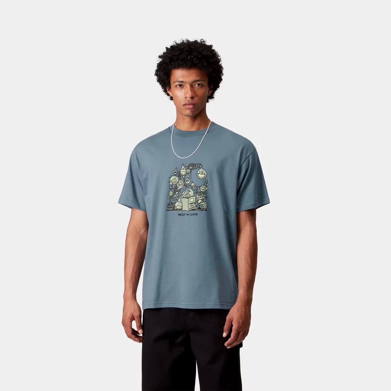 Carhartt WIP S/S Beaker T-Shirt Angelite - Image 3