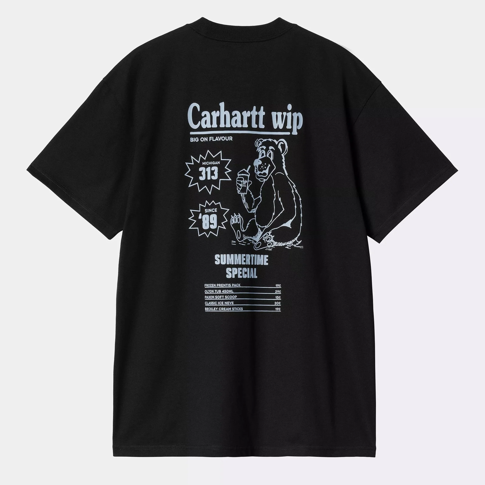 Carhartt WIP S/S Catalogue T-Shirt Black / Bluebird - Image 2
